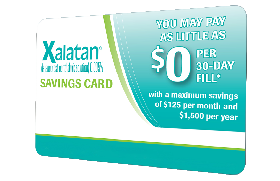 XALATAN (Latanoprost ophthalmic solution) savings card XALATAN (Latanoprost ophthalmic solution) savings card